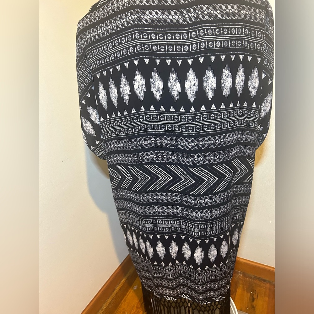 Forever 21 Multi Color Aztec Western Duster With … - image 2